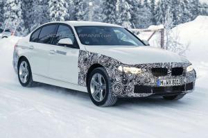 Шпионские снимки гибридной BMW 3-Series 2016 года 