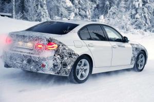 Шпионские снимки гибридной BMW 3-Series 2016 года 