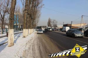 В Алматы автобус врезался в Газель 