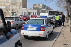 В Актау столкнулись четыре автомобиля 
