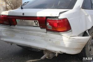 В Актау столкнулись четыре автомобиля 