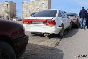 В Актау столкнулись четыре автомобиля 