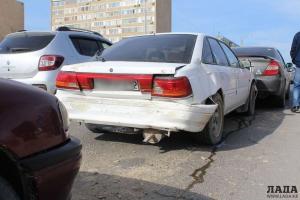 В Актау столкнулись четыре автомобиля 