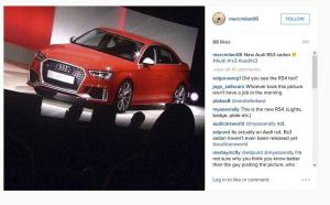 Опубликованы первые фотографии седана Audi RS3