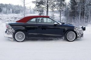 Шпионские снимки Audi S3 Cabrio 2017 года 