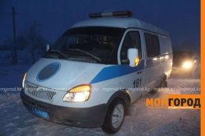 В Уральске на объездной дороге столкнулись два пассажирских автобуса