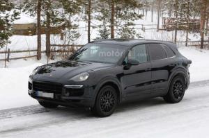 Шпионские снимки Porsche Cayenne 2017 года 