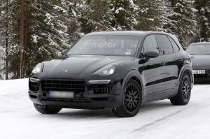 Шпионские снимки Porsche Cayenne 2017 года 
