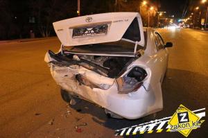 В Алматы водитель Audi совершил два ДТП 