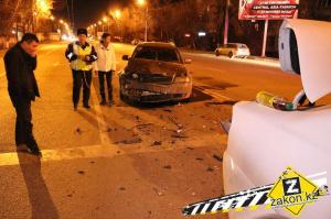 В Алматы водитель Audi совершил два ДТП 