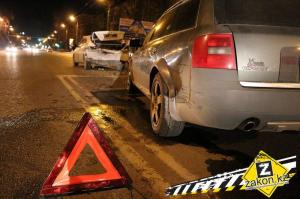 В Алматы водитель Audi совершил два ДТП 
