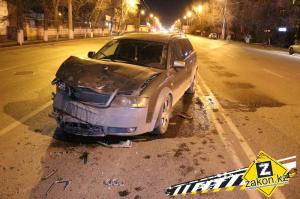 В Алматы водитель Audi совершил два ДТП 