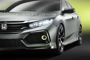 В Сеть «утекли» фотографии концепта Honda Civic Hatchback