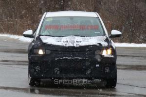 Шпионские снимки Chevrolet Aveo 2017 года 