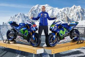 Прототипы Yamaha YZR-M1 MotoGP 2016 в горах Монблан