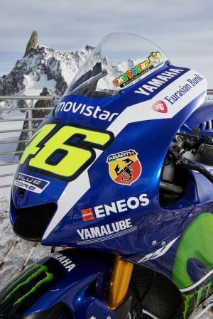 2016 Yamaha YZR-M1 MotoGP в горах Монблан 