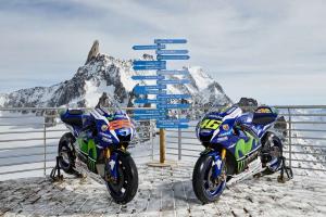 2016 Yamaha YZR-M1 MotoGP в горах Монблан 
