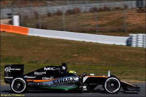 Самый продуктивный день тестов для Force India