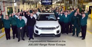 Компания JLR выпустила полумиллионный компактный кроссовер Range Rover Evoque