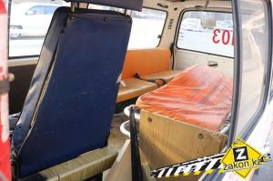 В Алматы в результате ДТП карета скорой помощи опрокинулась на бок