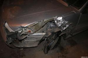Пьяный водитель Lada ударил авто и попытался скрыться