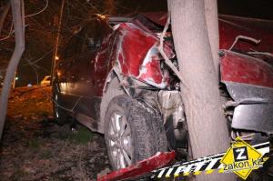 В Алматы водитель Mitsubishi врезался в деревья и вылетел из салона