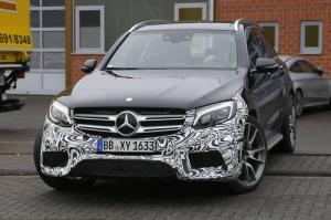 Шпионские снимки Mercedes-AMG GLC63 2017 года 