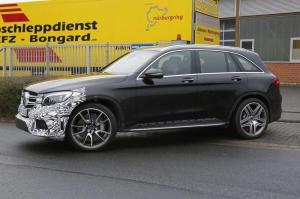 Шпионские снимки Mercedes-AMG GLC63 2017 года 