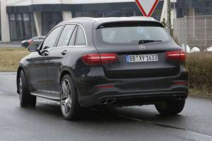 Шпионские снимки Mercedes-AMG GLC63 2017 года 
