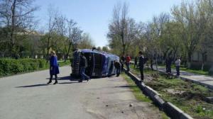 ГАЗель с водкой перевернулась в Шымкенте 