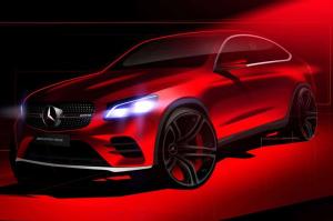 Mercedes опубликовал первый тизер GLC Coupe
