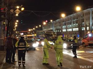 Движение по проспекту Независимости было серьезно затруднено из-за аварии