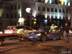 Движение по проспекту Независимости было серьезно затруднено из-за аварии
