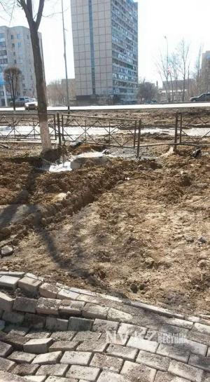 В Караганде растаяли дороги и тротуары 