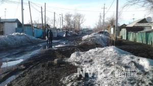 В Караганде растаяли дороги и тротуары 