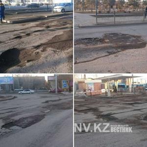 В Караганде растаяли дороги и тротуары 