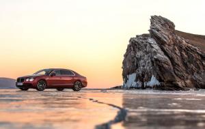 Bentley Flying Spur установил рекорд средней скорости на льду