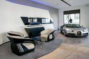 В Мюнхене появился бутик для гиперкара Bugatti Chiron стоимостью 2.4 миллиона евро