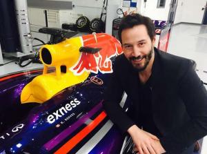 Киану Ривз посетил базу Red Bull