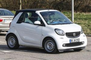 Шпионские снимки Smart ForTwo Cabrio 2016 года 