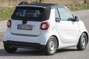 Шпионские снимки Smart ForTwo Cabrio 2016 года 