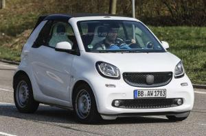 Шпионские снимки Smart ForTwo Cabrio 2016 года 