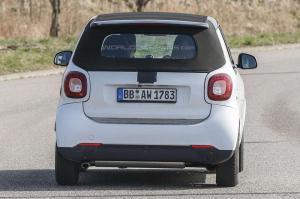 Шпионские снимки Smart ForTwo Cabrio 2016 года 