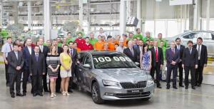 Skoda выпустила 100-тысячный Superb 3-го поколения
