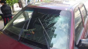 Автомобиль врезался в цветочный павильон в Алматы 