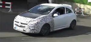 Новую Opel Corsa OPC сняли на видео