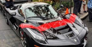 В Калифорнии был сфотографирован необычный черный LaFerrari