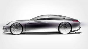 Porsche показал силуэт новой Panamera