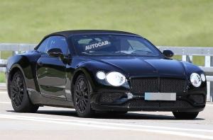 Серийная версия нового кабриолета Bentley Continental GT замечена на тестах