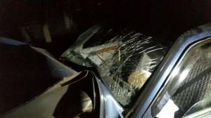Автомобиль откинуло в кювет в ДТП в Алматы: 6 пострадавших